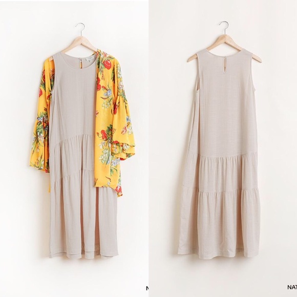 Sleeveless Tier Maxi Dress With Back Keyhole - Picture 3 of 8